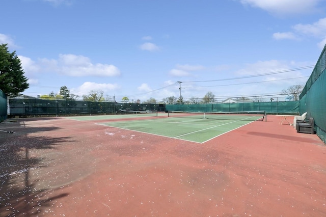 60 Southgate Cir, Massapequa Park, NY 11762 - view of sport court featuring fence