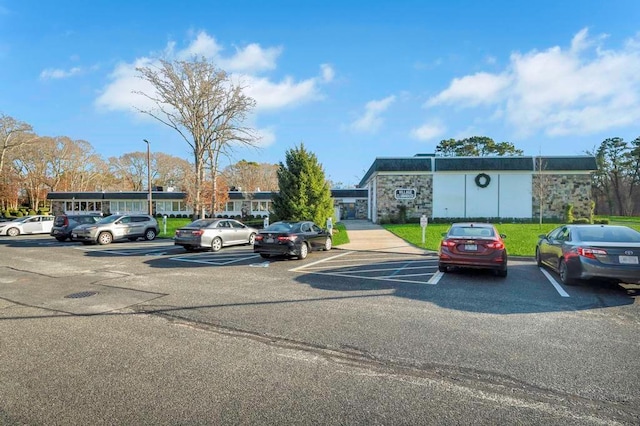 view of uncovered parking lot