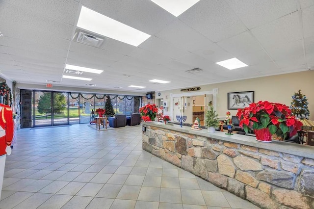 reception area with visible vents