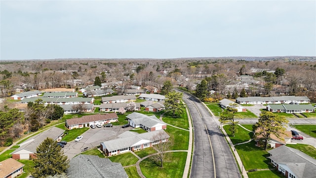 aerial view featuring a residential view