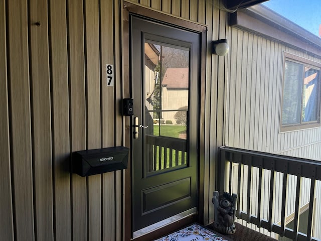 view of entrance to property