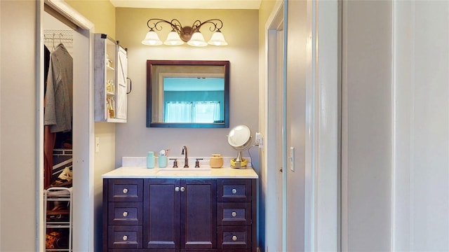 bathroom featuring vanity
