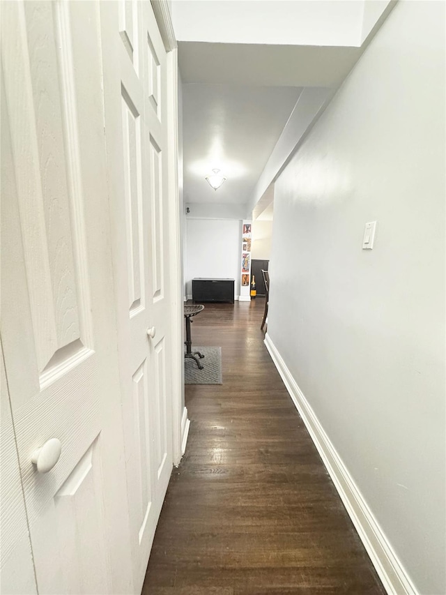 1475 Thieriot Ave Unit 6E, Bronx, NY 10460 - corridor with dark wood finished floors and baseboards