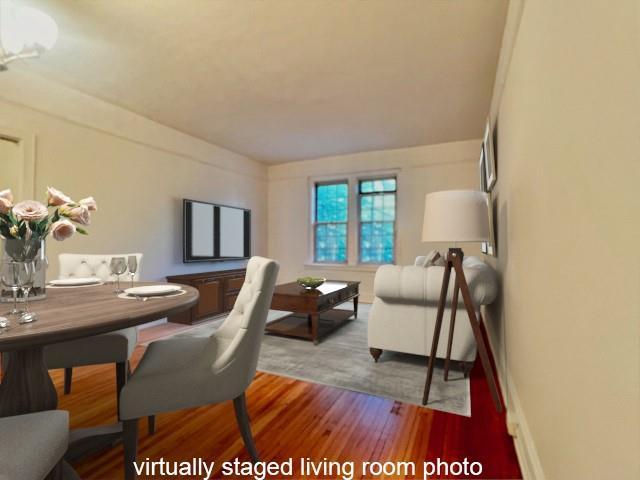 4 Dartmouth St Unit 24, Forest Hills, NY 11375 - living area featuring wood finished floors