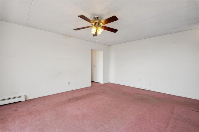 150 Overlook Ave Unit 8V, Peekskill, NY 10566 - carpeted spare room with ceiling fan and baseboard heating