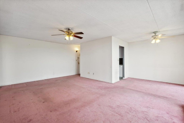 150 Overlook Ave Unit 8V, Peekskill, NY 10566 - unfurnished room with a ceiling fan, light colored carpet, and a textured ceiling