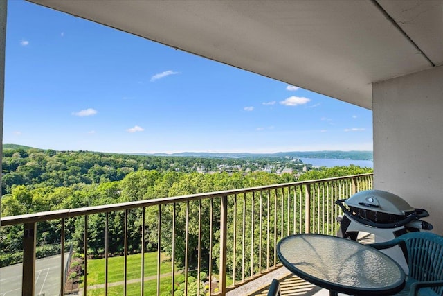 150 Overlook Ave Unit 8V, Peekskill, NY 10566 - balcony with a forest view
