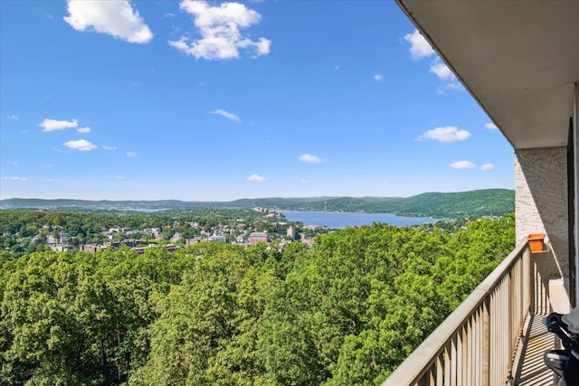 150 Overlook Ave Unit 8V, Peekskill, NY 10566 - balcony featuring a view of trees and a water view