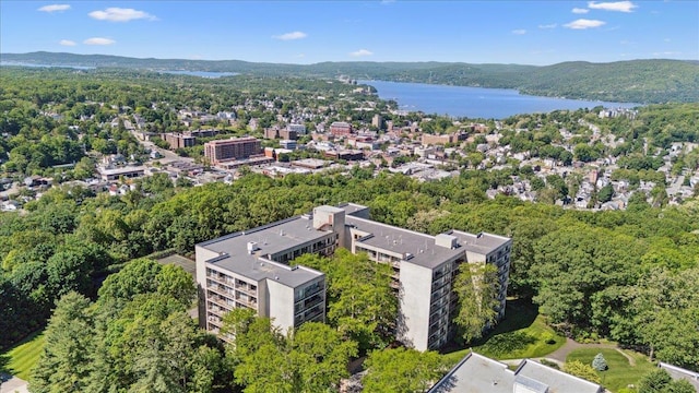 150 Overlook Ave Unit 8V, Peekskill, NY 10566 - bird's eye view of a heavily wooded area and a large body of water