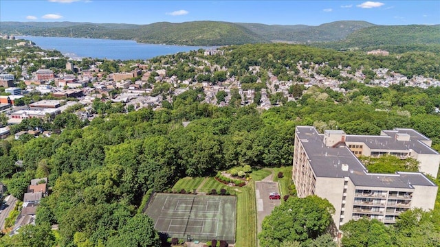 150 Overlook Ave Unit 8V, Peekskill, NY 10566 - aerial view of property's location featuring a water and mountain view and a forest