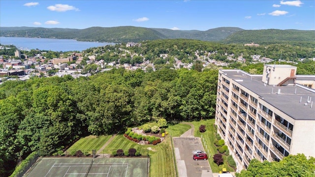 150 Overlook Ave Unit 8V, Peekskill, NY 10566 - drone / aerial view of a water and mountain view and a forest