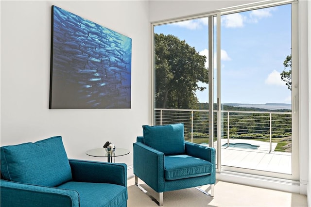 view of sitting room