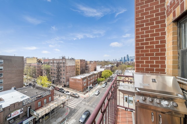 49-07 43rd Ave Unit 7F, Sunnyside, NY 11377 - balcony with a city view and area for grilling