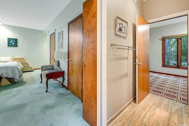 interior space featuring baseboards
