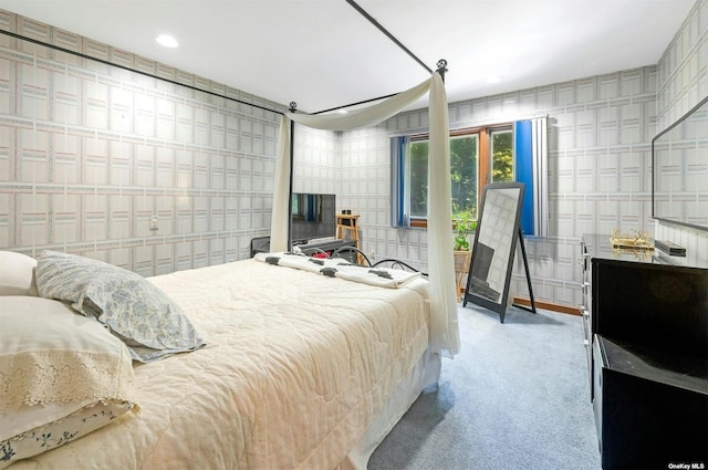bedroom featuring carpet flooring