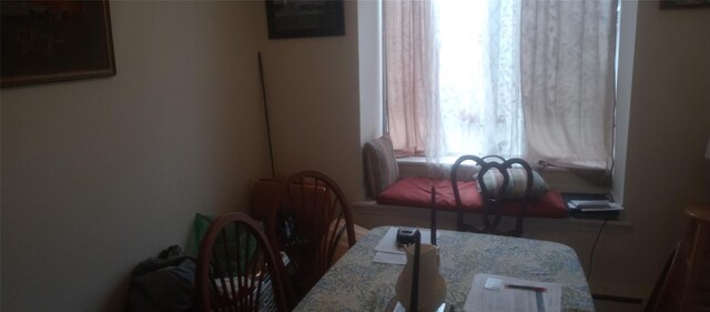 view of dining space