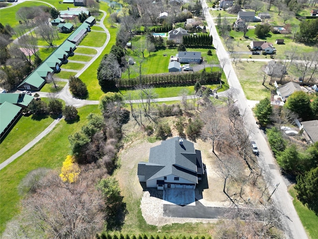drone / aerial view featuring a residential view