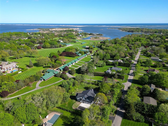 17 Moriches Ave, East Moriches, NY 11940 - aerial view of property and surrounding area with a large body of water
