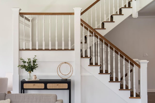 view of stairs