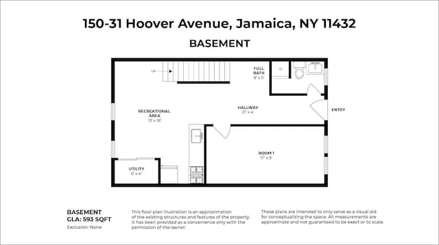150-31 Hoover Ave, Briarwood, NY 11432 - view of property floor plan