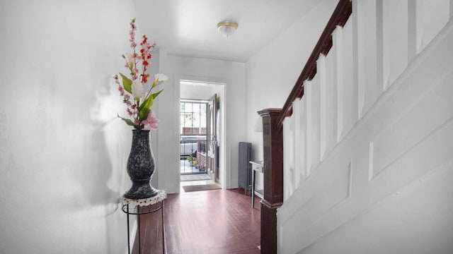 150-31 Hoover Ave, Briarwood, NY 11432 - foyer with wood finished floors and stairs