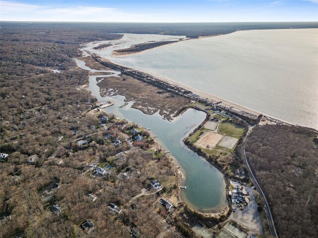 46 Mount Grey Rd, Setauket, NY 11733 - aerial view of property and surrounding area featuring a nearby body of water