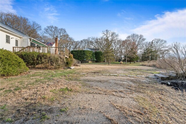 46 Mount Grey Rd, Setauket, NY 11733 - view of yard featuring a deck