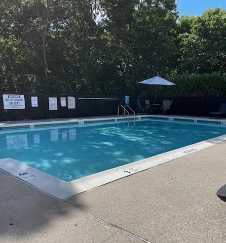 view of community pool