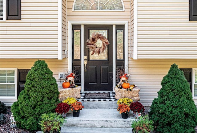 view of exterior entry