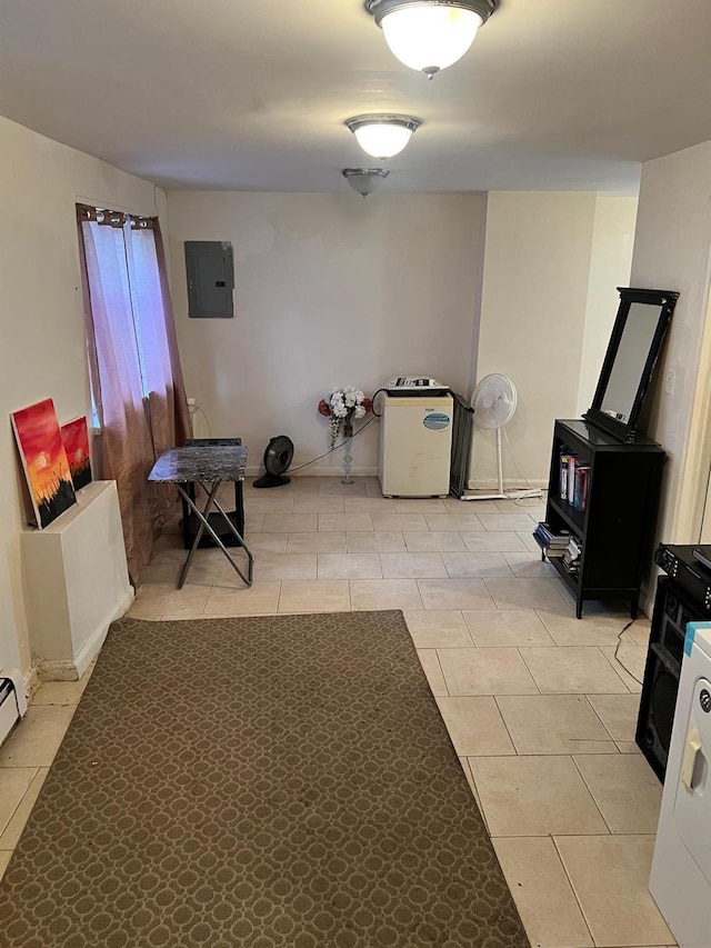 3412 Hunter Ave, Bronx, NY 10475 - hallway featuring light tile patterned floors and electric panel