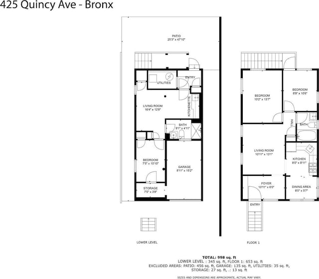 425 Quincy Ave, Bronx, NY 10465 - plan