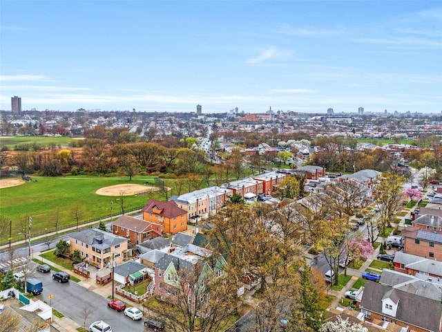 bird's eye view featuring a view of city