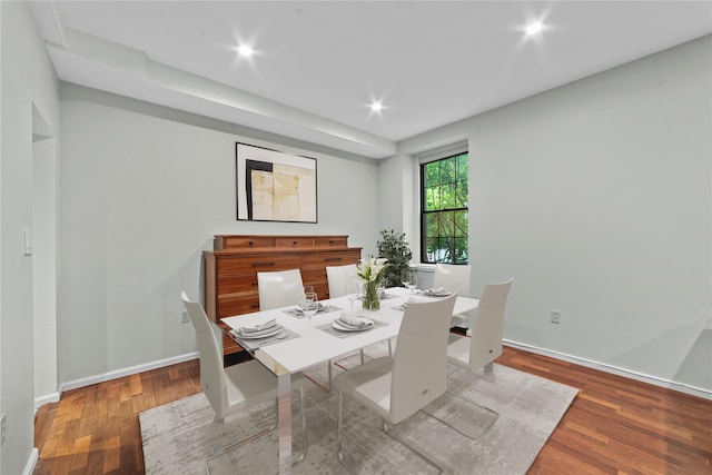 341 Furnace Dock Rd Unit 5, Cortlandt Manor, NY 10567 - dining area featuring wood finished floors, baseboards, and recessed lighting