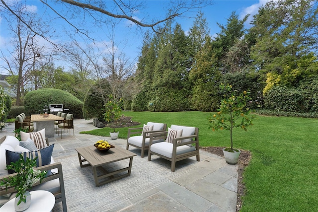 270 Bayberry Dr, Hewlett Harbor, NY 11557 - view of patio / terrace featuring an outdoor living space