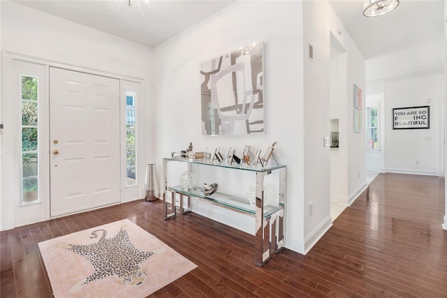 8 Alder Way, Armonk, NY 10504 - foyer with baseboards, visible vents, and wood-type flooring