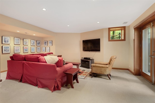 27 Dingle Ridge Rd, North Salem, NY 10560 - living area featuring carpet floors, recessed lighting, and baseboards
