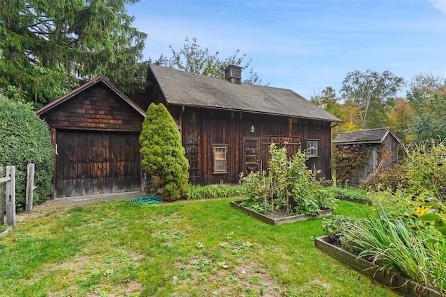 27 Dingle Ridge Rd, North Salem, NY 10560 - view of shed with a vegetable garden