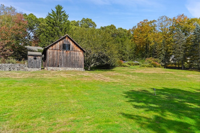 27 Dingle Ridge Rd, North Salem, NY 10560 - view of green lawn featuring an outbuilding and a barn