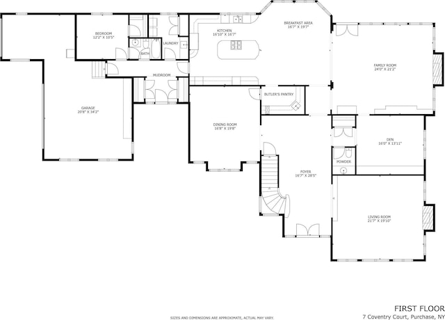 7 Coventry Ct, Purchase, NY 10577 - view of property floor plan
