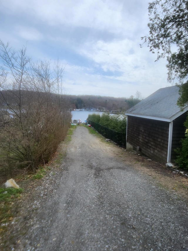 view of road