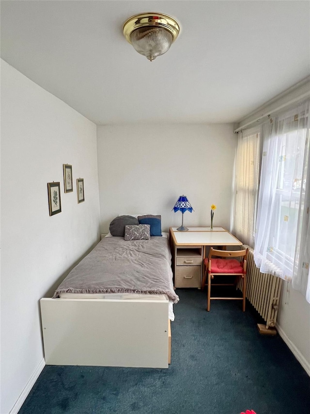 193-21 109th Rd, Saint Albans, NY 11412 - carpeted bedroom with radiator and baseboards
