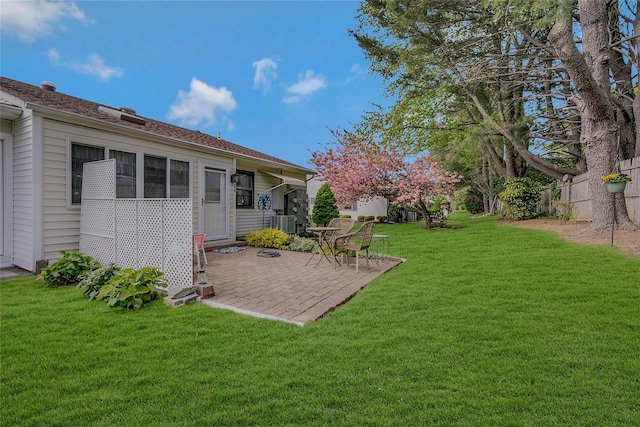 122 Knolls Dr Unit 122, Stony Brook, NY 11790 - view of yard featuring a patio area and cooling unit