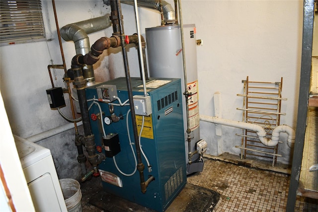 139-15 89th Ave, Briarwood, NY 11435 - utility room with water heater and a heating unit