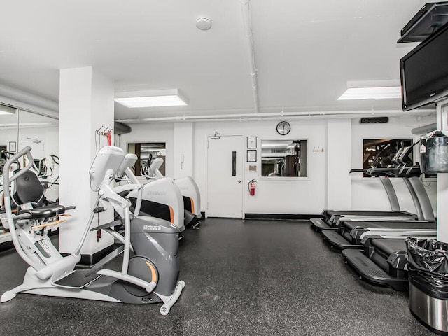 view of gym