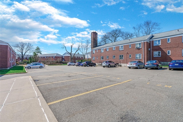 view of uncovered parking lot