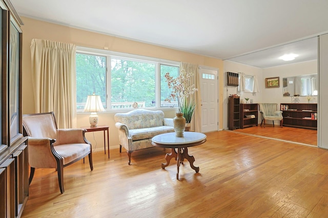 120 Locust Dr, Nyack, NY 10960 - living area featuring light wood-style flooring and baseboards