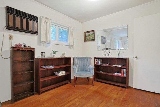 120 Locust Dr, Nyack, NY 10960 - sitting room featuring light wood-style floors and ornamental molding
