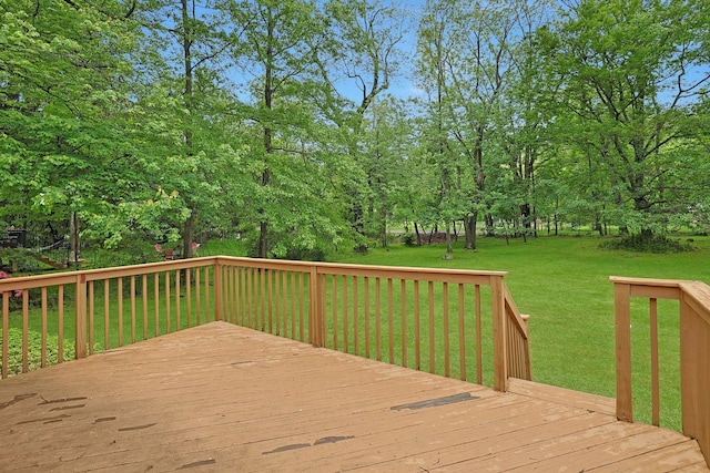 120 Locust Dr, Nyack, NY 10960 - wooden terrace featuring a lawn