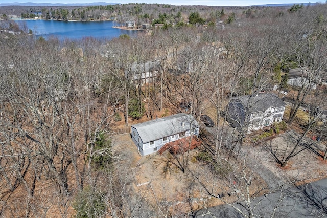 44 Nottingham Gate Rd, Rock Hill, NY 12775 - drone / aerial view featuring a view of trees and a water view