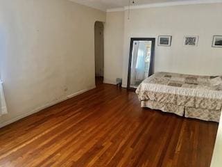 63-61 99th St Unit A4, Rego Park, NY 11374 - bedroom with wood finished floors and crown molding
